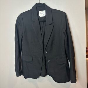 1901 Stretch Cotton Twill Black Blazer
